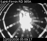 Webcam à Saint-Firmin à la jonction entre la N85 et la D985A. Vue orientée vers Gap et Grenoble.