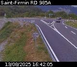 <h2>Webcam à Saint-Firmin à la jonction entre la N85 et la D985A. Vue orientée vers Gap et Grenoble.</h2>