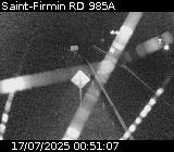 Webcam à Saint-Firmin à la jonction entre la N85 et la D985A. Vue orientée vers Gap et Grenoble.