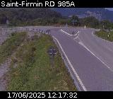<h2>Webcam à Saint-Firmin à la jonction entre la N85 et la D985A. Vue orientée vers Gap et Grenoble.</h2>