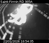 Webcam à Saint-Firmin à la jonction entre la N85 et la D985A. Vue orientée vers Gap et Grenoble.