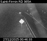 Webcam à Saint-Firmin à la jonction entre la N85 et la D985A. Vue orientée vers Gap et Grenoble.
