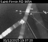 Webcam à Saint-Firmin à la jonction entre la N85 et la D985A. Vue orientée vers Gap et Grenoble.