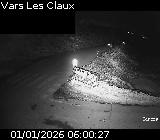 Webcam dans la station de ski de Vars au niveau du parking Le Fournet sur la D902