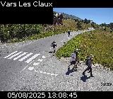 Webcam dans la station de ski de Vars au niveau du parking Le Fournet sur la D902