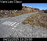 Webcam dans la station de ski de Vars au niveau du parking Le Fournet sur la D902