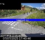 Webcam dans la station de ski de Vars au niveau du parking Le Fournet sur la D902
