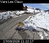Webcam dans la station de ski de Vars au niveau du parking Le Fournet sur la D902