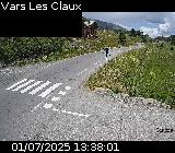 Webcam dans la station de ski de Vars au niveau du parking Le Fournet sur la D902
