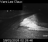 Webcam dans la station de ski de Vars au niveau du parking Le Fournet sur la D902