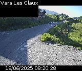 Webcam dans la station de ski de Vars au niveau du parking Le Fournet sur la D902