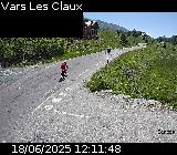 Webcam dans la station de ski de Vars au niveau du parking Le Fournet sur la D902