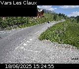 Webcam dans la station de ski de Vars au niveau du parking Le Fournet sur la D902