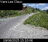 Webcam dans la station de ski de Vars au niveau du parking Le Fournet sur la D902