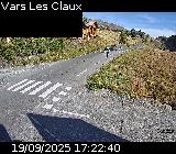 Webcam dans la station de ski de Vars au niveau du parking Le Fournet sur la D902