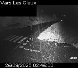 Webcam dans la station de ski de Vars au niveau du parking Le Fournet sur la D902