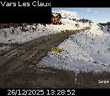 Webcam dans la station de ski de Vars au niveau du parking Le Fournet sur la D902